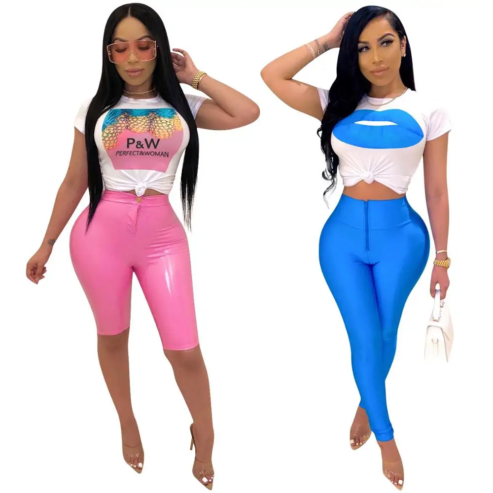 

The new women's style printed pullover short-sleeved T-shirt top casual blazer