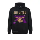 Jiu Jitsu футболка с ленивцем для BJJ крутая фиолетовая фотография для мужчин толстовки с капюшоном с поясом хип-хоп 2021 новейшие капюшоны с длинным рукавом