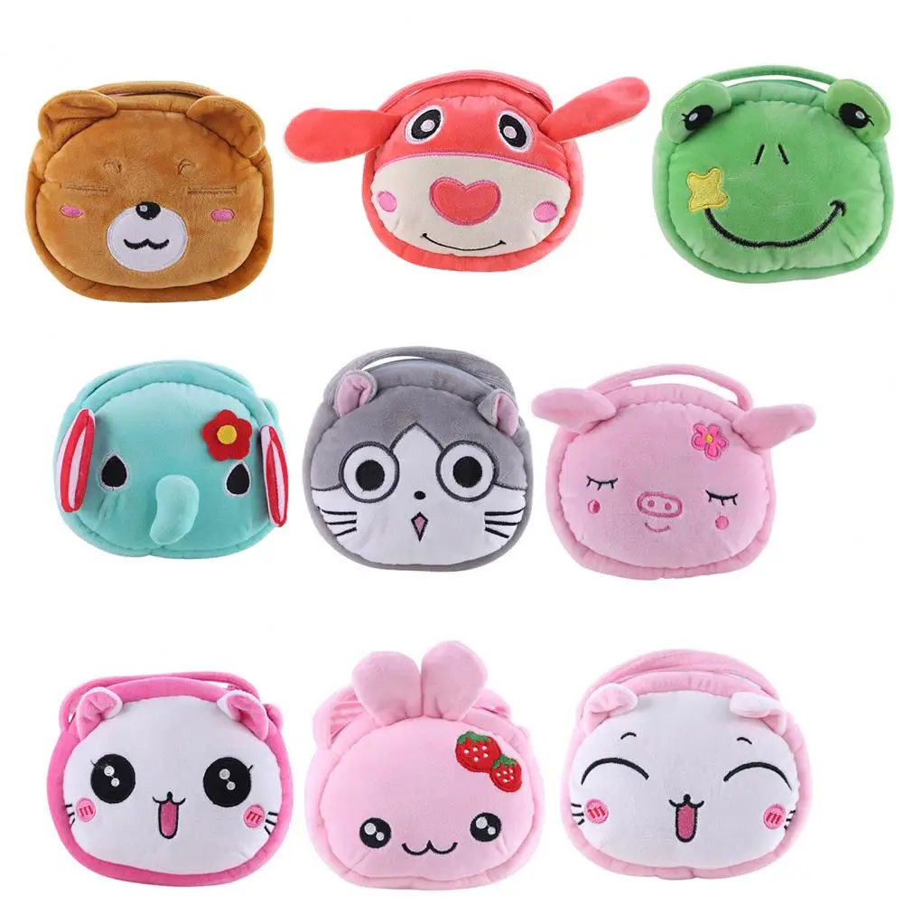 Изысканная сумка на плечо мягкий плюшевый кошелек для мелочи с рисунком панды