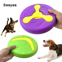 funny silicone flying saucer dog cat toy dog game flying discs resistant chew puppy training interactive toys pet supplies