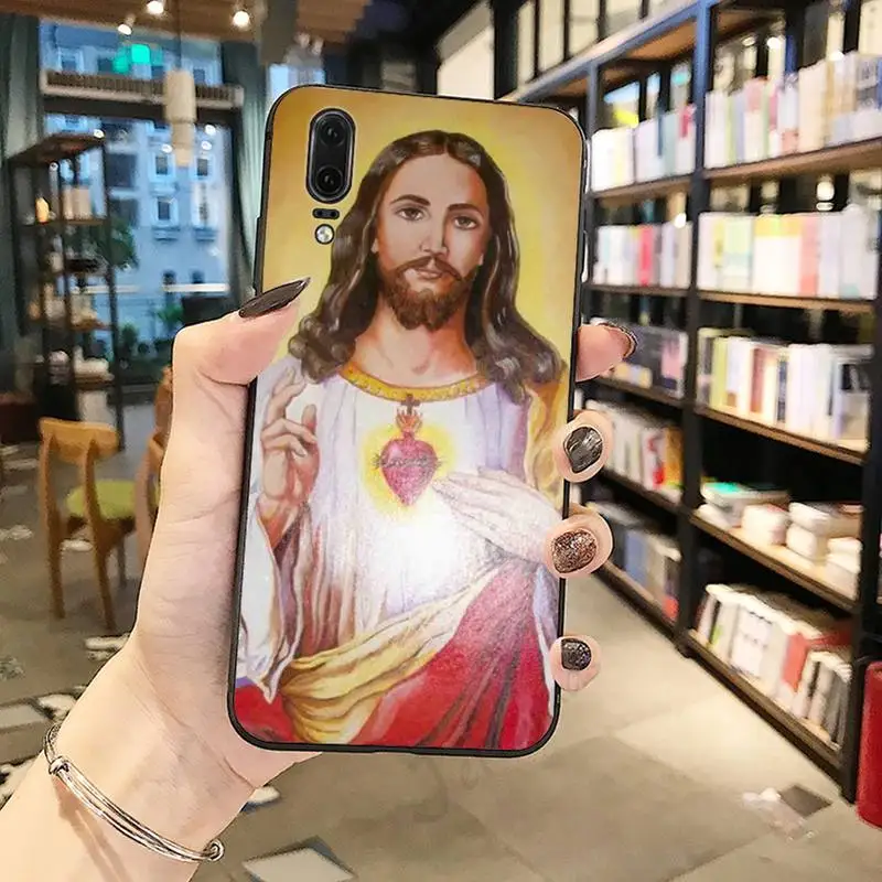 

Jesus Christ God bless you pattern high quality Phone Case For Huawei honor Mate P 10 20 30 40 Pro 10i 9 10 20 8 x Lite