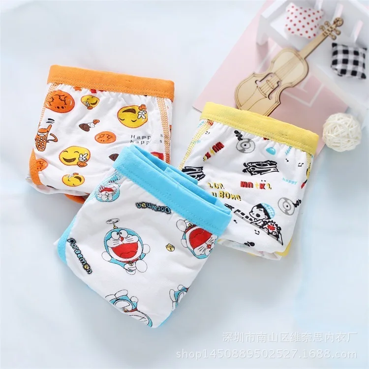 3 шт./партия От 2 до 10 лет для мальчиков детские трусы-боксеры Мягкие Трусы