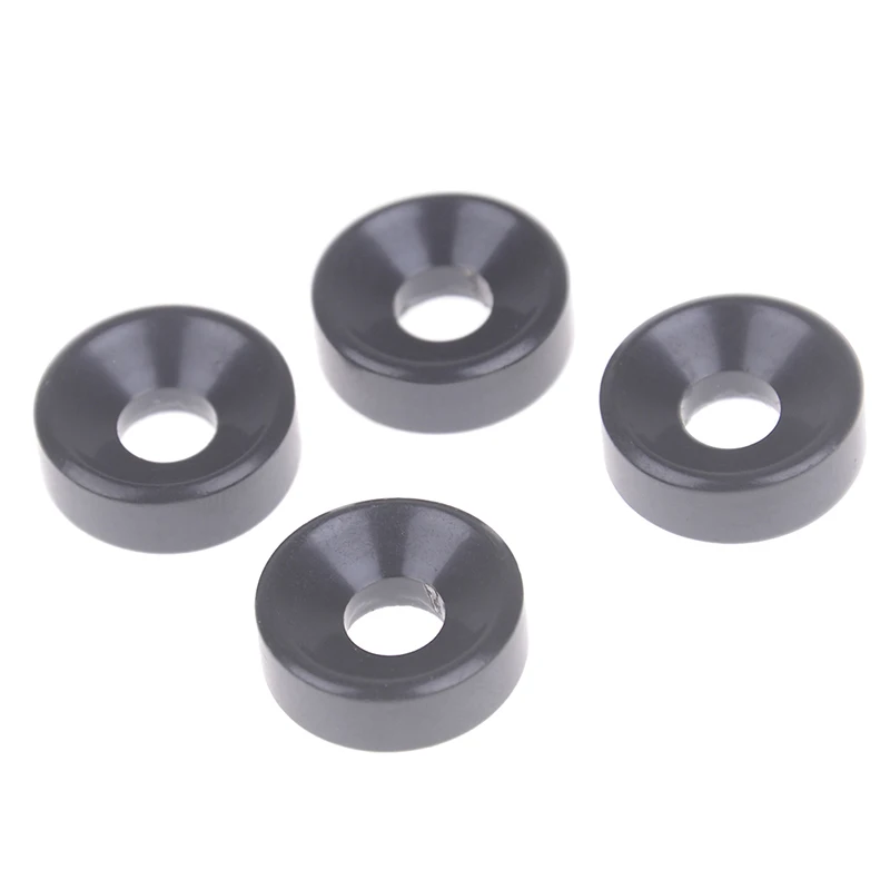 

8 PCS Gold/Black/Silver Electric Guitar Neck Mounting Ferrules/Bushings And Screws Black Guitars Basses Straps Accessories