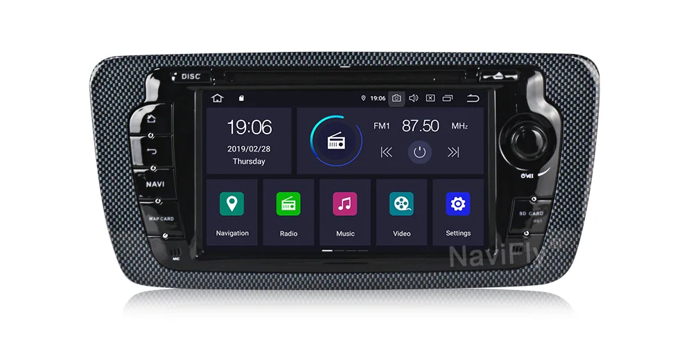 NaviFly Android9.0 ips экран DSP автомобильный dvd-плеер для сиденья Ibiza 2009-2013 gps навигация OBD2 RDS raido TPMS автопроигрыватель
