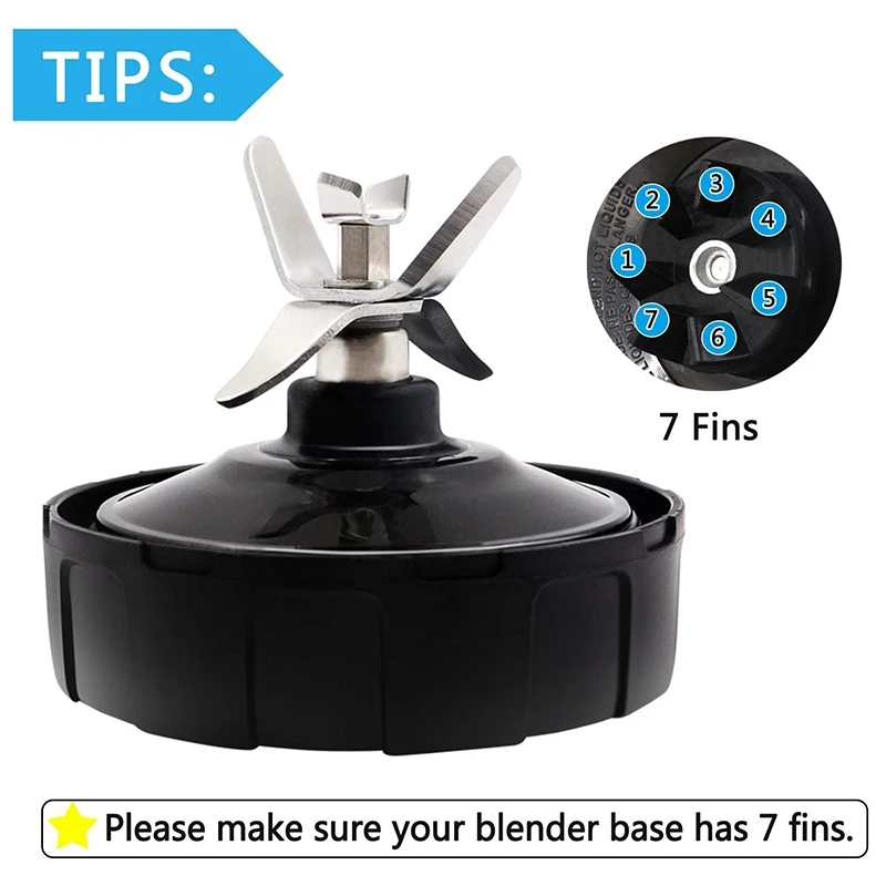 7 лезвий для извлечения ласты сменная деталь нижнее лезвие блендера ниндзя Nutri Ninja