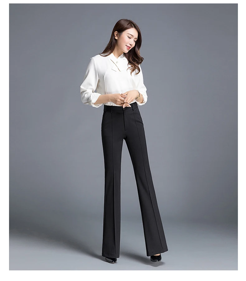 New Fashion Long Wide Leg Pants Women Solid Loose High Waist Maxi Pants Feminine Summer Casual Flare Pants Trousers AE898