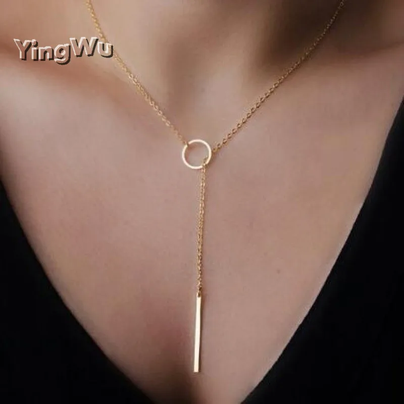 

Yingwu, оптовая продажа, 50 шт. в партии, модное ожерелье 2020, маленькое ожерелье с круглым кулоном для женщин
