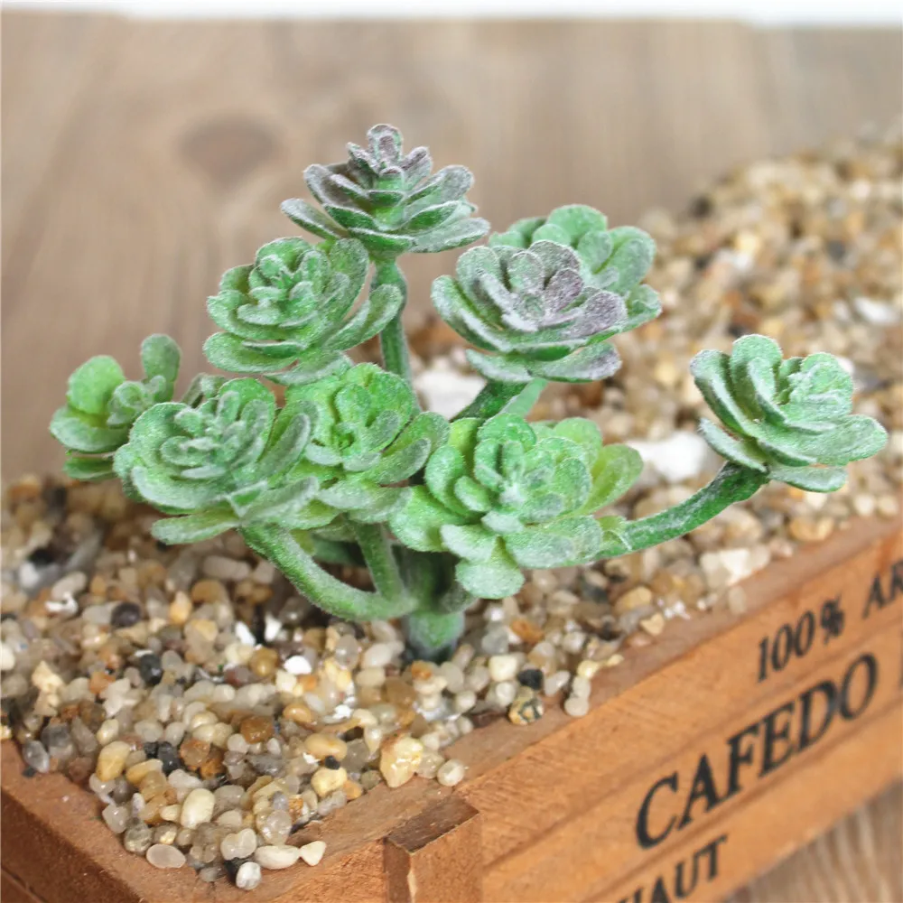 Зеленые искусственные суккуленты растения сделай сам небольшие для настольного