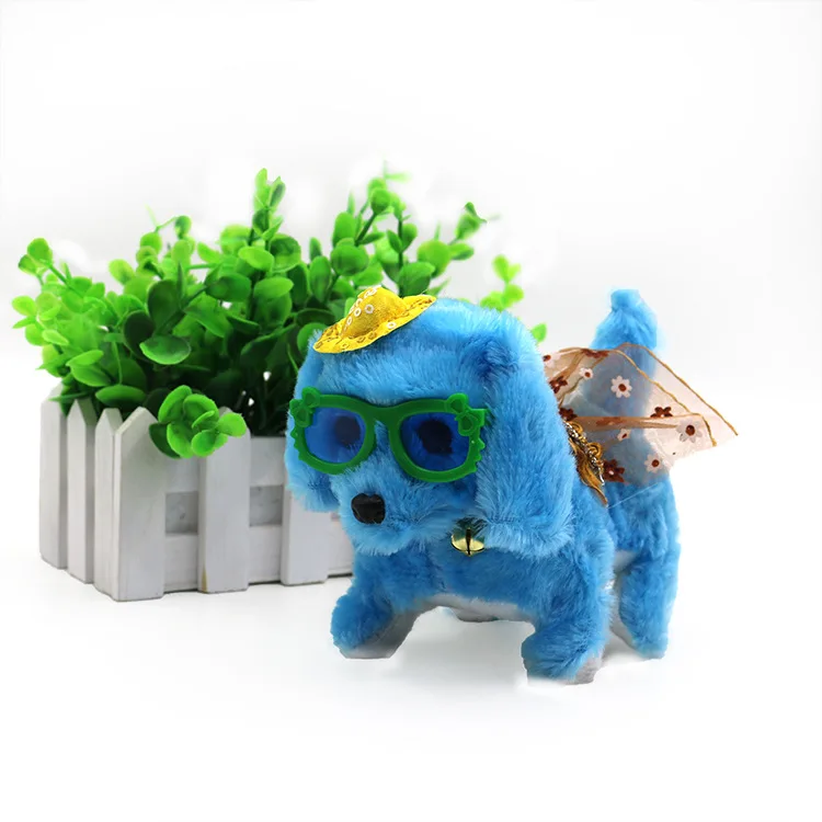 Детская электронная игрушка собака управление звуком интерактивный робот лай