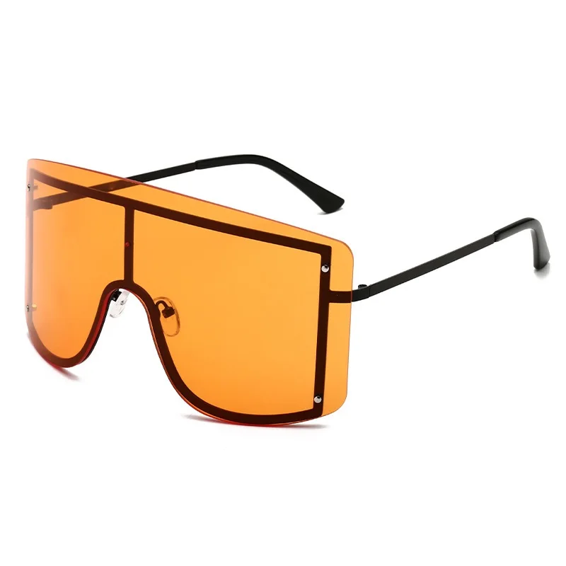 GIFANSEE негабаритные солнцезащитные очки без оправы Женская защитная маска