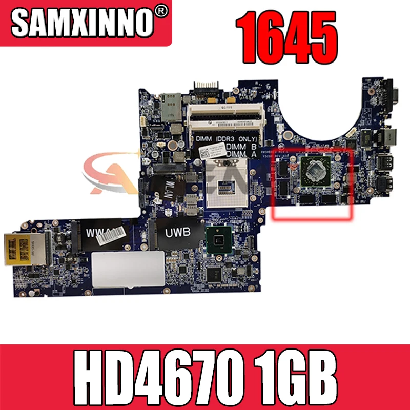

Akemy для DELL XPS 1645 Материнская плата ноутбука CN-0Y507R 0Y507R Y507R DA0RM5MB8E0 Поддержка I7 Процессор PM55 HD4670 1 Гб