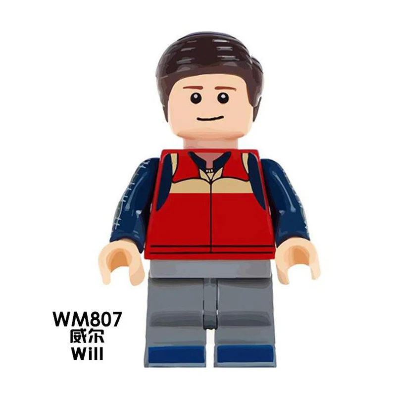 Одиночная распродажа супергерои странные вещи Дастин 11 Лукас майка кубики