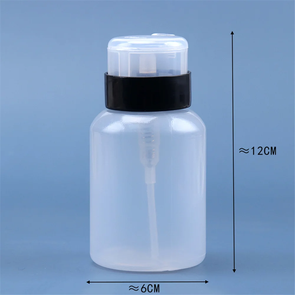 

200ml Plastic Refillable Bottle Portable Durable Press Bottle Travel Transparent Empty Makeup Remover Pumping Split Bottle