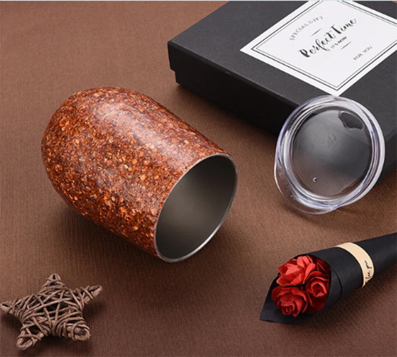 Новый подарок кружка термос в форме яйца 9 унций для вина пива кофе из нержавеющей