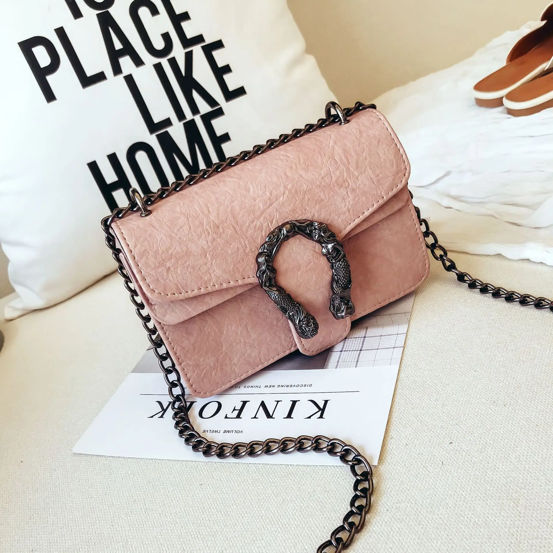 2020 модная классическая Ретро Маленькая квадратная Сумка Наплечная Трендовая