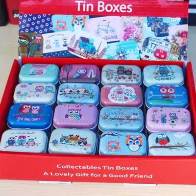 32 шт./лот! Новый модный мини чехол Железный жестяной металлический