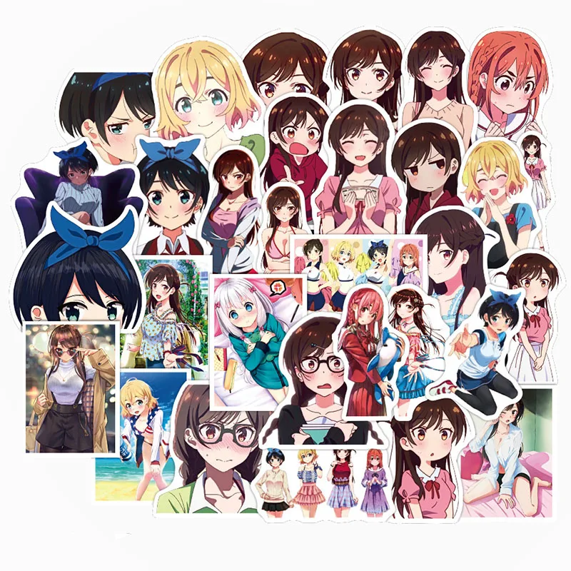 

50 шт., японские Мультяшные наклейки для багажа, скутера, ноутбука, скрапбукинга, мотоцикла