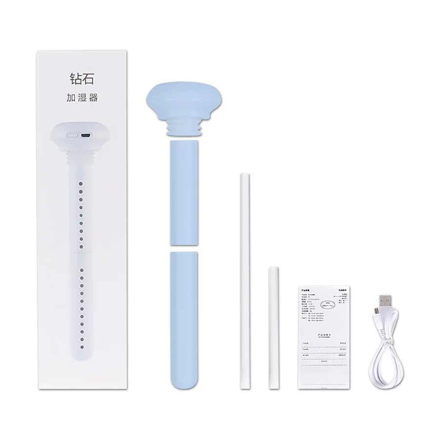 

USB Portable Humidifier Stick Car Air White Diffuser Essential Oil Nano Mist Sprayer Santitizer for Home Bedroom Wholesale