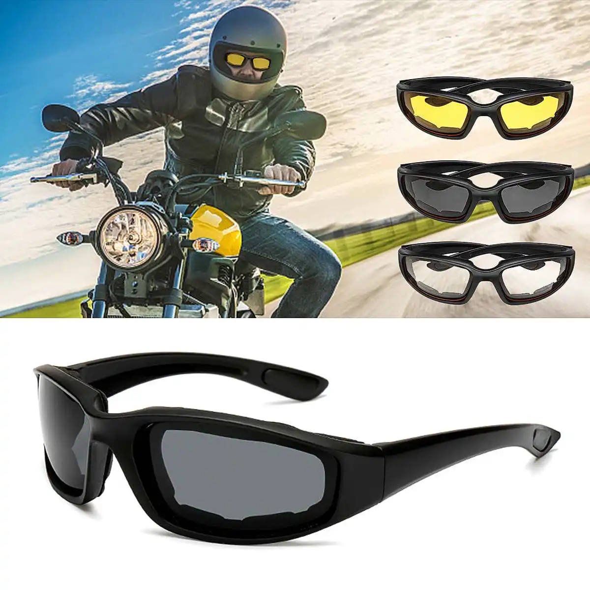 

Car Night-Vision Glasses UV Protection Motocross Goggles Protective Gears Sunglasses Driver Goggles Anti Glare