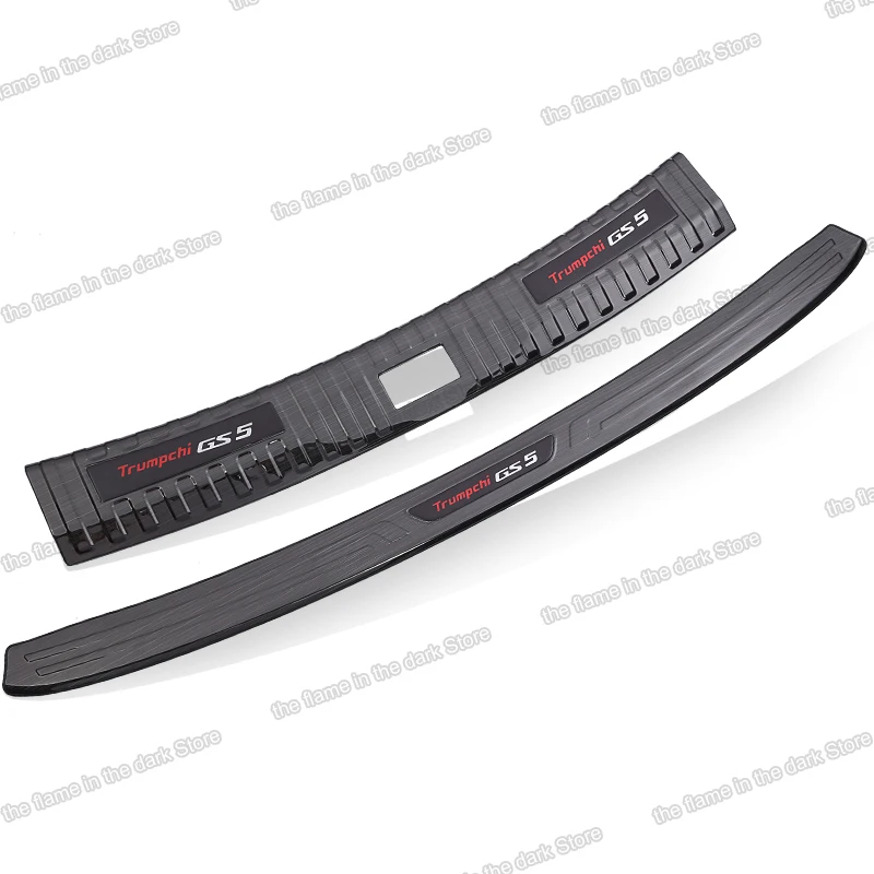 

Lsrtw2017 Stainless Steel Car Trunk Trim Rear Guard Threshold for Trumpchi Gac Gs5 2019 2020 2021 Interior Accessories Protector