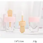 8 мл, стеклянные тубы для губ, пустой милый блеск для губ для мороженого, многоразовый макияж для самостоятельного макияжа, глазурь для губ, косметика