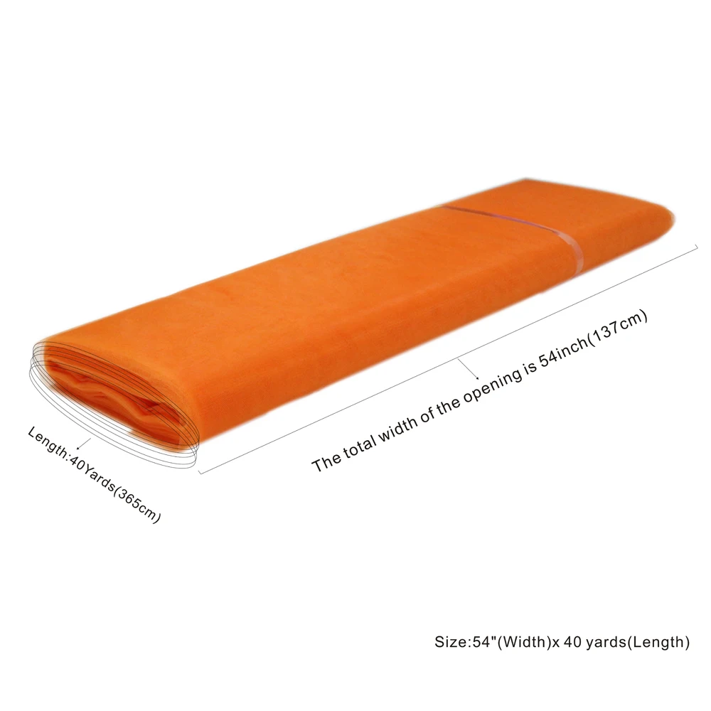 54 &quotx120 футов (40 ярдов) ткань для юбки пачки тюль болт лук ремесло DIY банкета