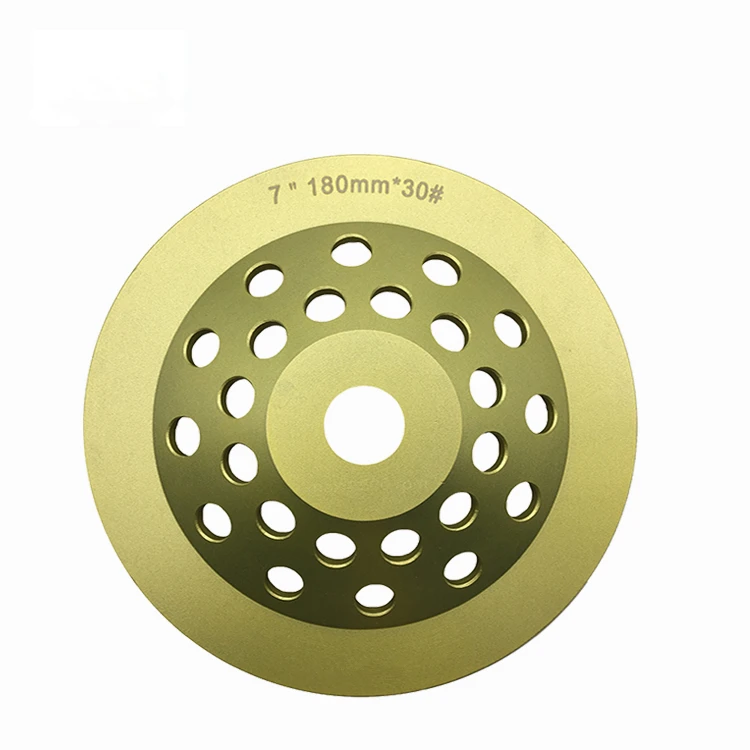 GD69 Twelve ромбовидные сегменты бетонных чашек колеса 7 дюймов абразивный круг для