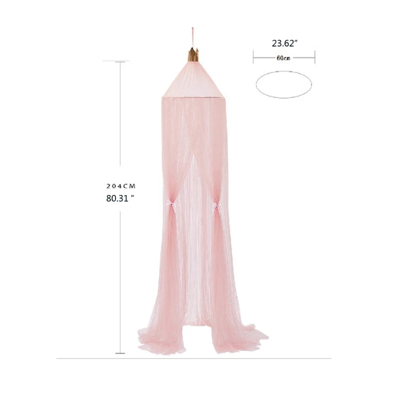 

Hanging Kids Baby Bedding Dome Bed Canopy Cotton Net Bedcover Curtain For Baby Kids Reading Playing Home Decor