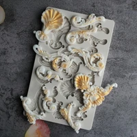european retro totem relief silicone mold fondant cake decorating mould sugarcraft chocolate baking tool for cakes gumpaste form