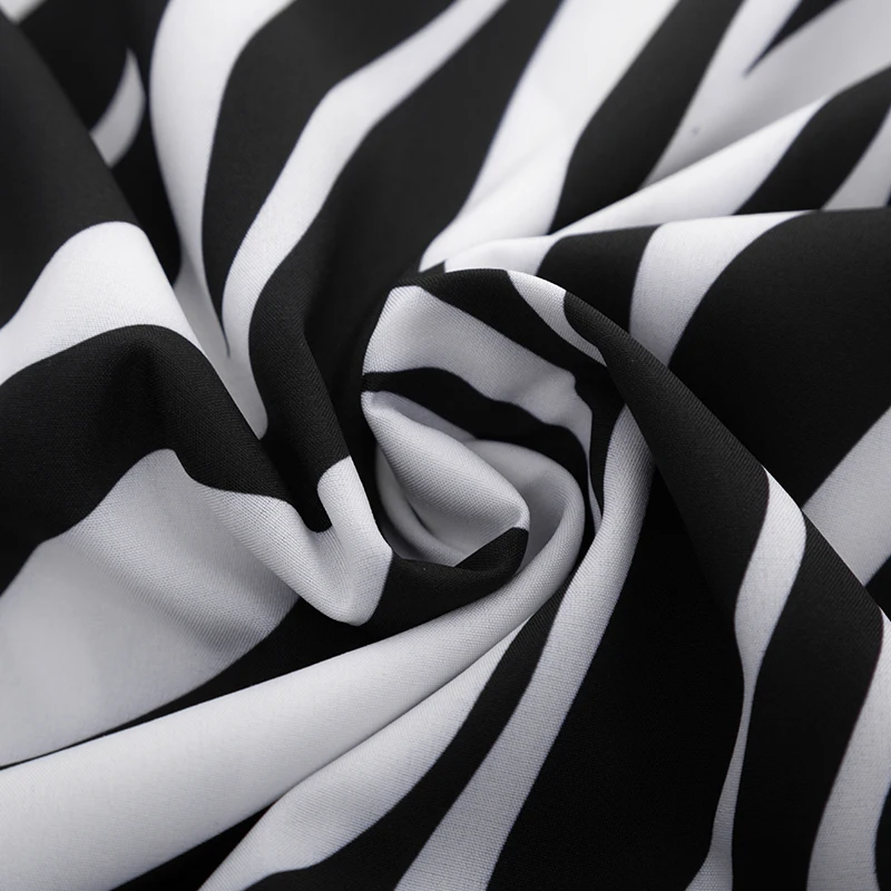 

Black and White Zebra Pattern Women's Shirt Vintage Fashion Blouses Boyfriend Women's Clothing Summer 2021 Tunic Chic Top Female