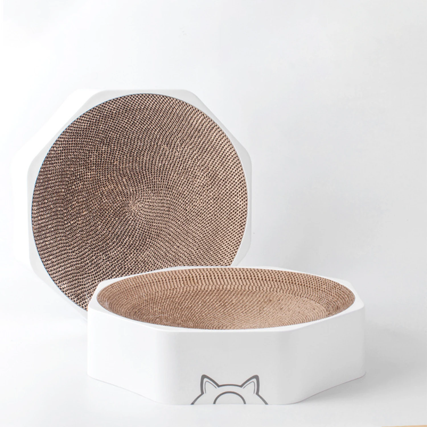 YINFISH  Cat Scratching Board Bowl Multifunctional Kitten Bed Corrugated Paper Premium Scratch Texture Scratcher