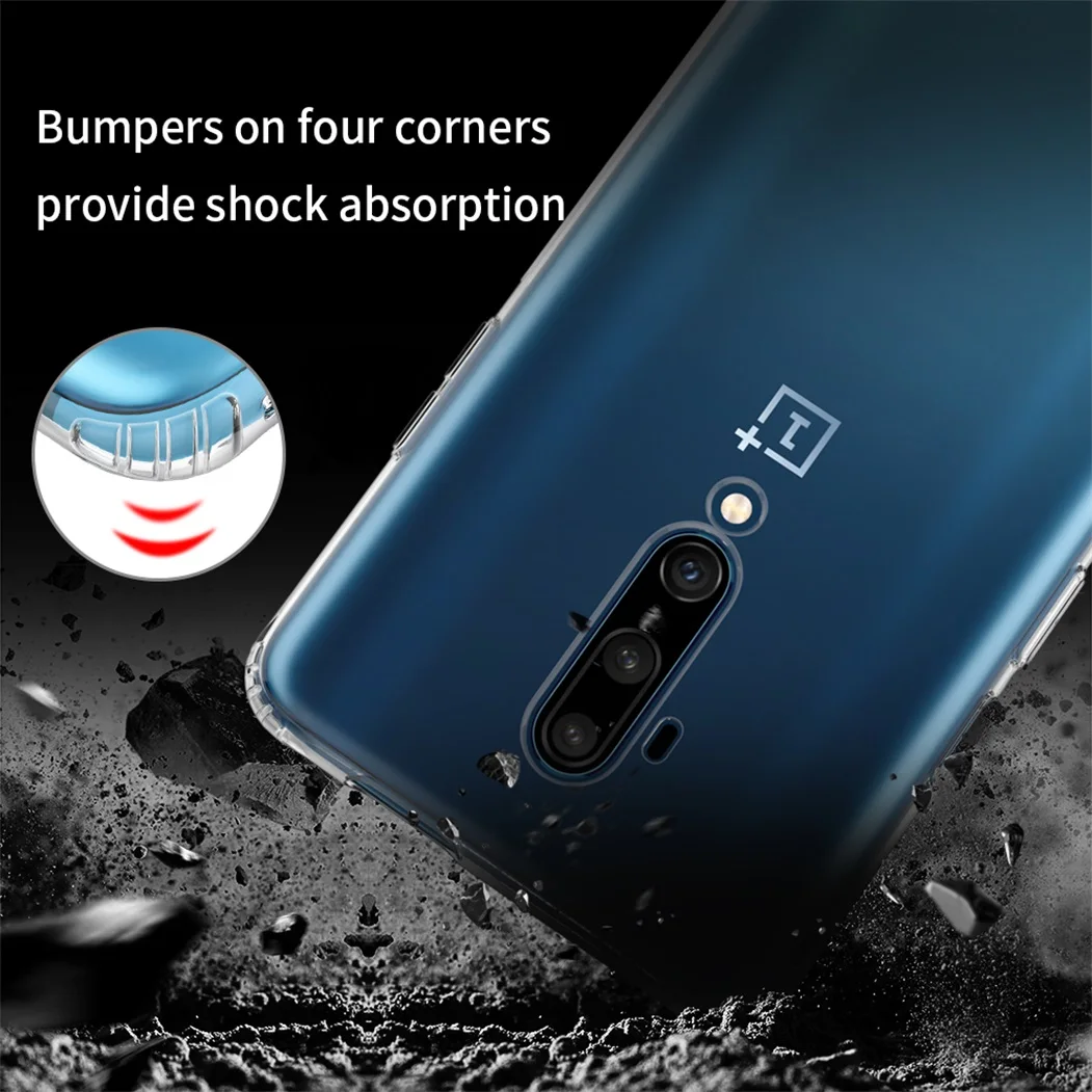 Чехол Nillkin для OnePlus 7T Pro чехол Nature прозрачный зеркальный из ТПУ чехол|Бамперы| |
