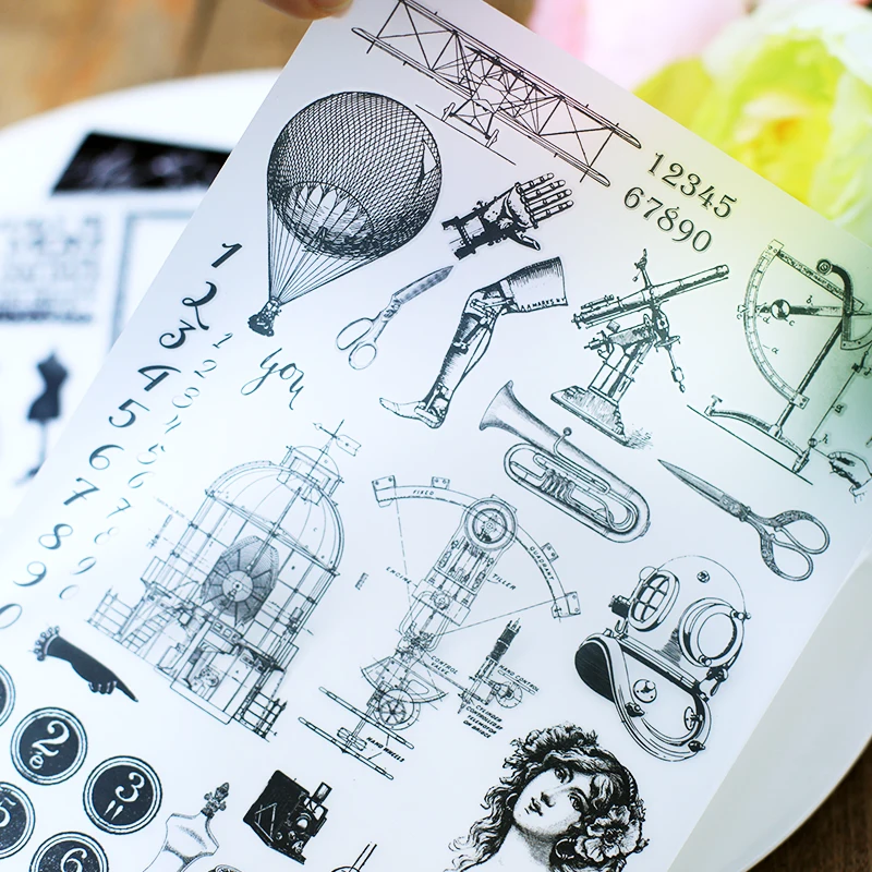 Кролик домашний втирает. Tim Holtz стиль украшения ностальгическая ручка передачи печати бумага для заметок два/пакет