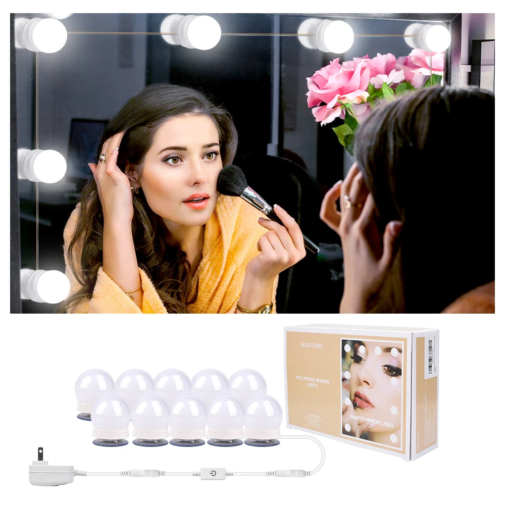 10 светодиодный косметический зеркальный СВЕТОДИОДНЫЙ Набор лампочек для