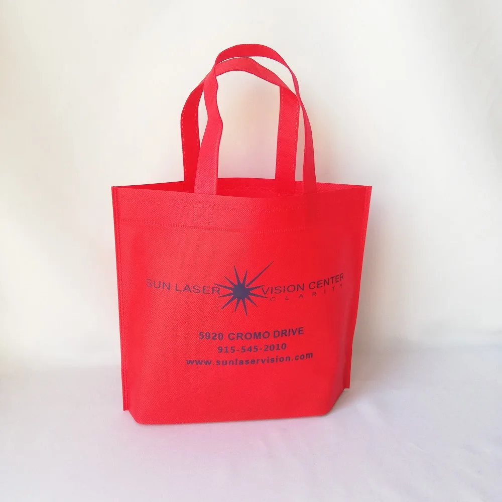 500 шт./лот переработанные складные нетканые сумки для покупок могут быть