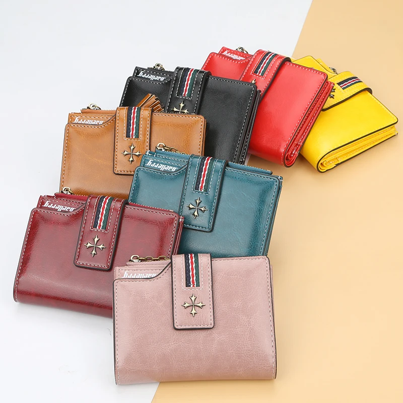 

Women Wallet PU Ladies Carteras De Mujer Zipper Porte Feuilles Femme New Style Portemonnee Dames Vrouwen Short Malas E Bolsas