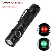 sofirn sc31 pro sst40 2000lm 5000k led flashlight rechargeable usb c 18650 flashlights led torch lantern for outdoor