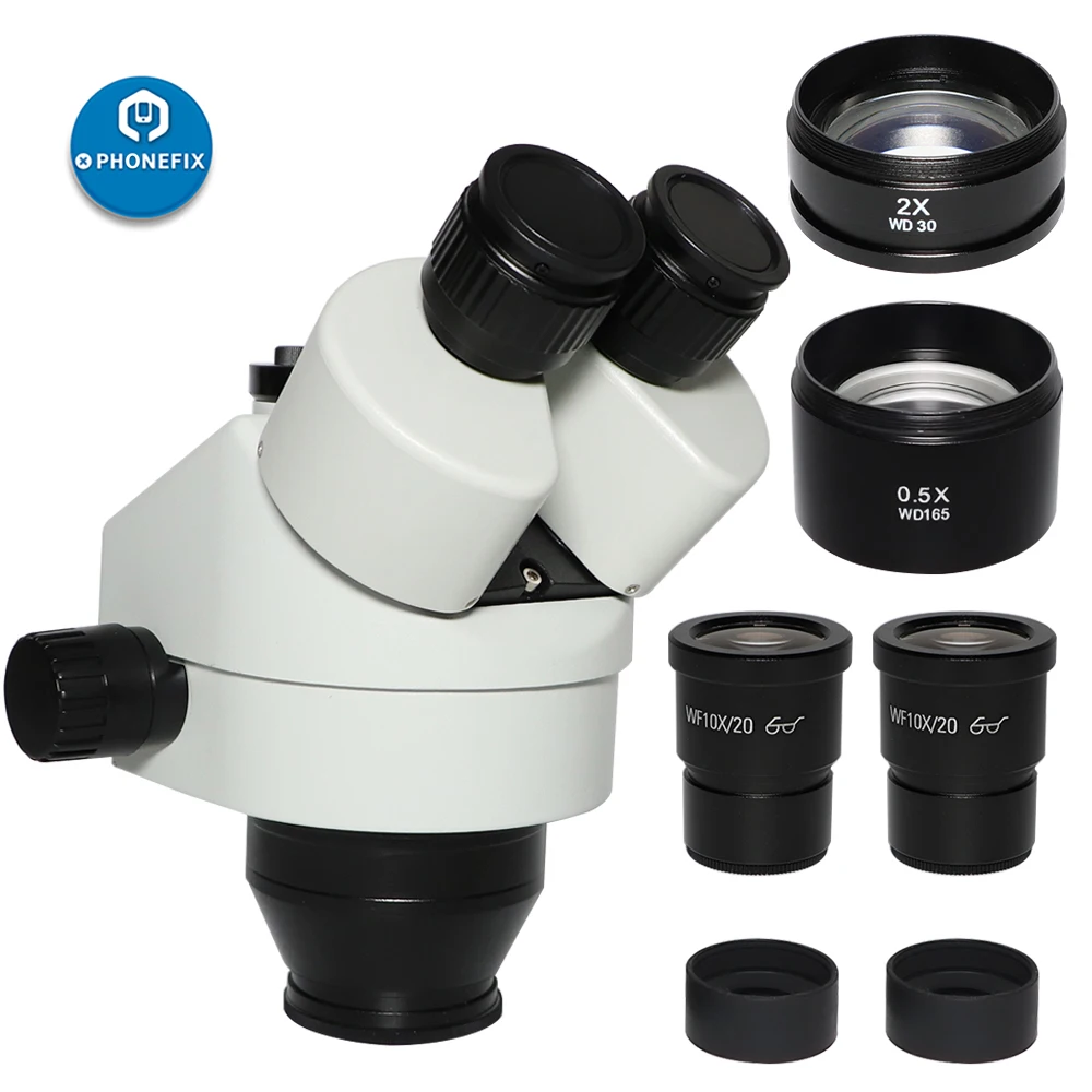

Тринокулярный стереомикроскоп 3,5x-90X, головка объектива 0,5x, 2,0x, WF10X/окуляр 20 мм для лабораторной пайки печатных плат
