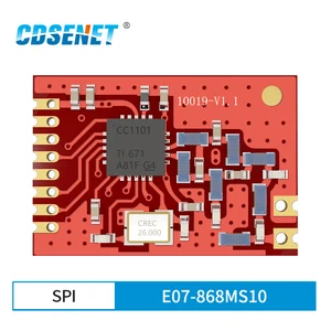 Беспроводной приемопередатчик CC1101 868 МГц, радиочастотный модуль CDSENET, приемник 10 мВт с низким энергопотреблением, передатчик SPI SMD 868 МГц, CC1101