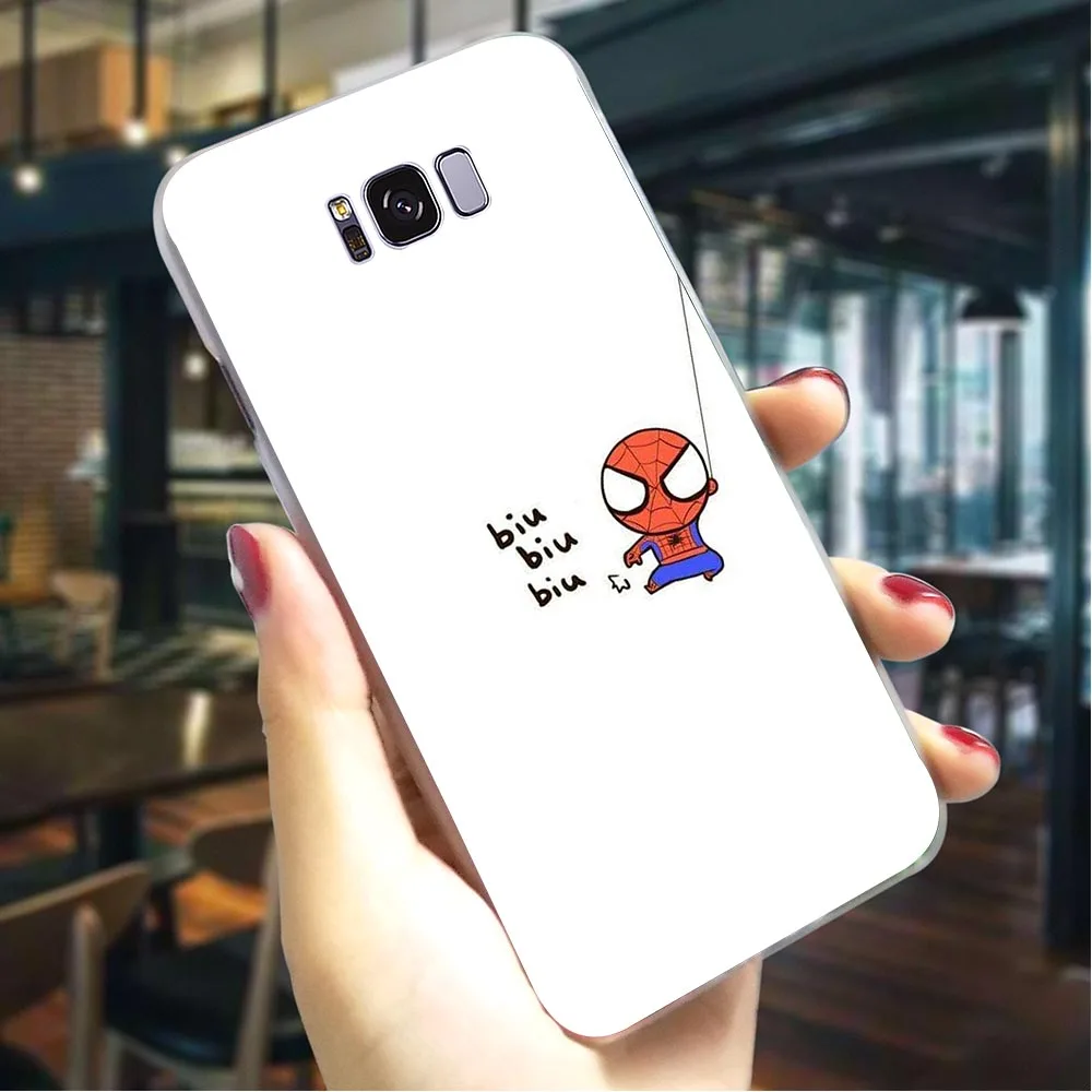 Жесткий чехол для телефона с забавным аниме героем Galaxy A5 A3/A5 A6 A8 Plus/A7 A9 2018 A10 A20 A30 A40