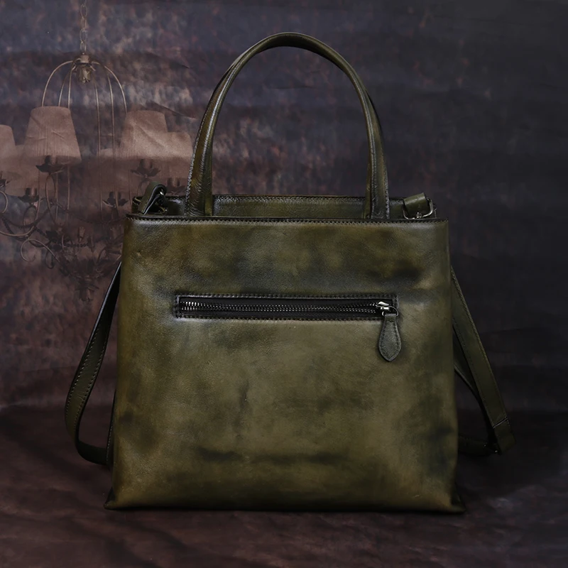 Genuine Leather Messenger Shoulder Women Bag Floral Pattern Retro Printing Natural Skin Tote Bags Female Embossing Handbag | Багаж и сумки