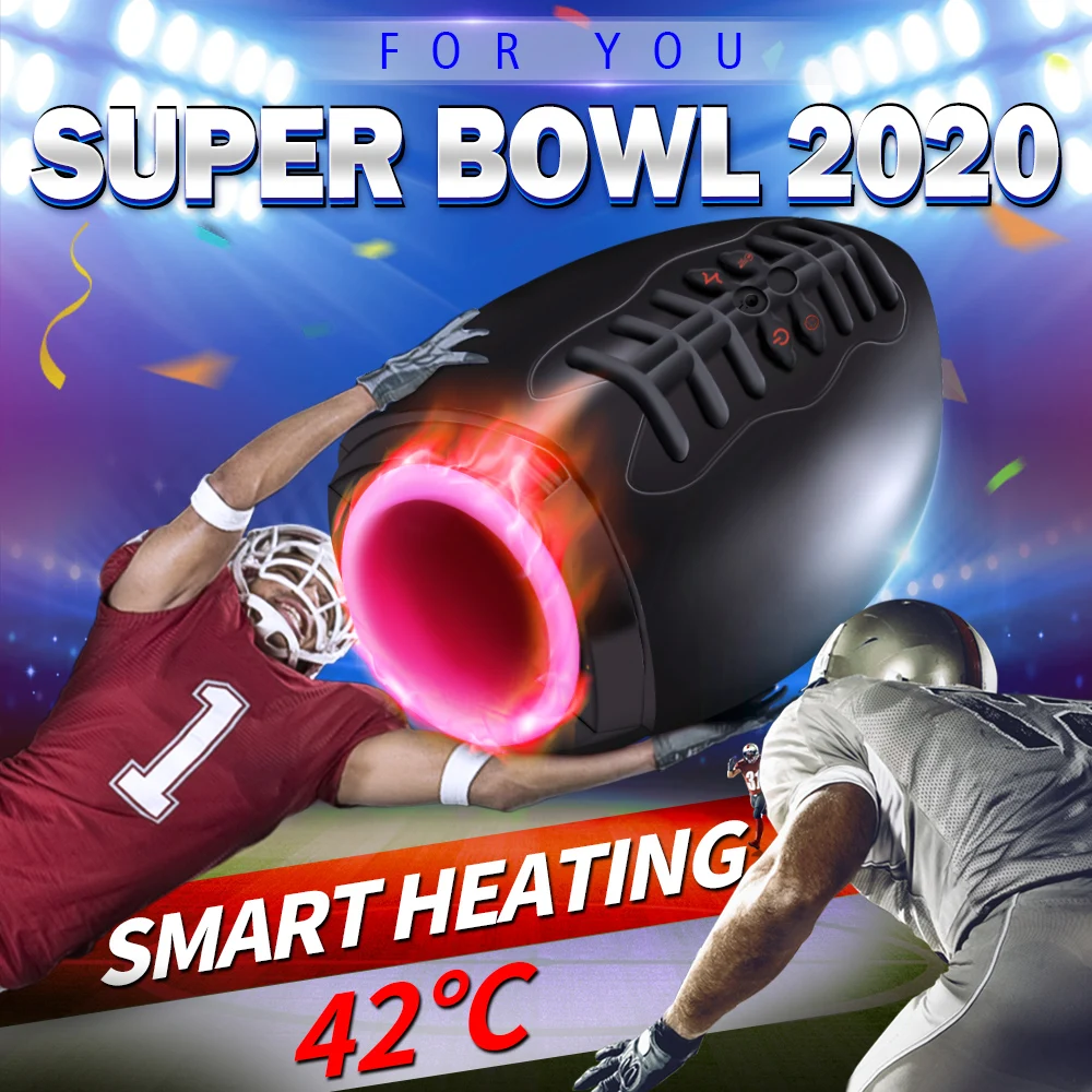 Мужской мастурбатор с автоматическим нагревом чашка умный импульсный фонарик