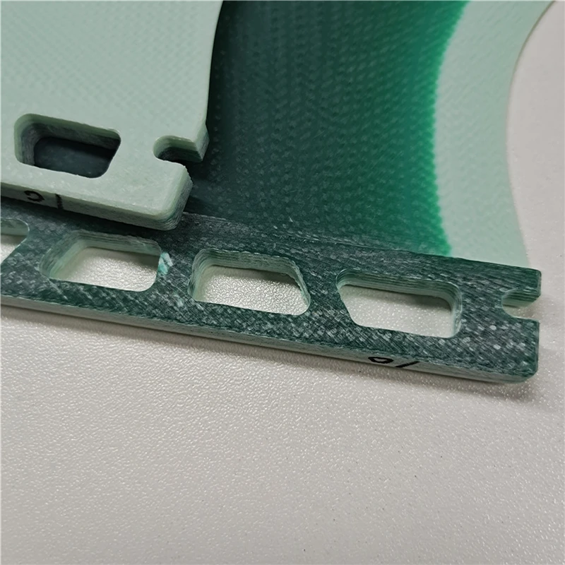 Доска для серфинга Стекловолоконные ласты зеленого цвета одинарные M образные в