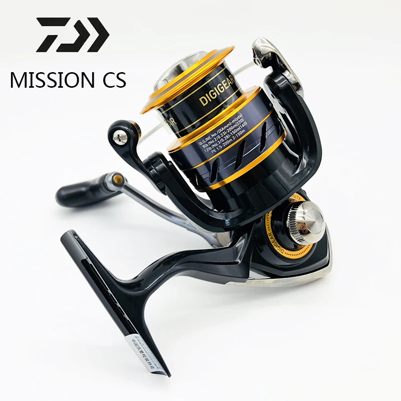 

Катушка рыболовная DAIWA Mission CS 2000S 2500S 3000S, бобина для спиннинга, 3 + 1 шарикоподшипник, 4000: 1, длинное кастинговое удилище для ловли карпа, подходи...