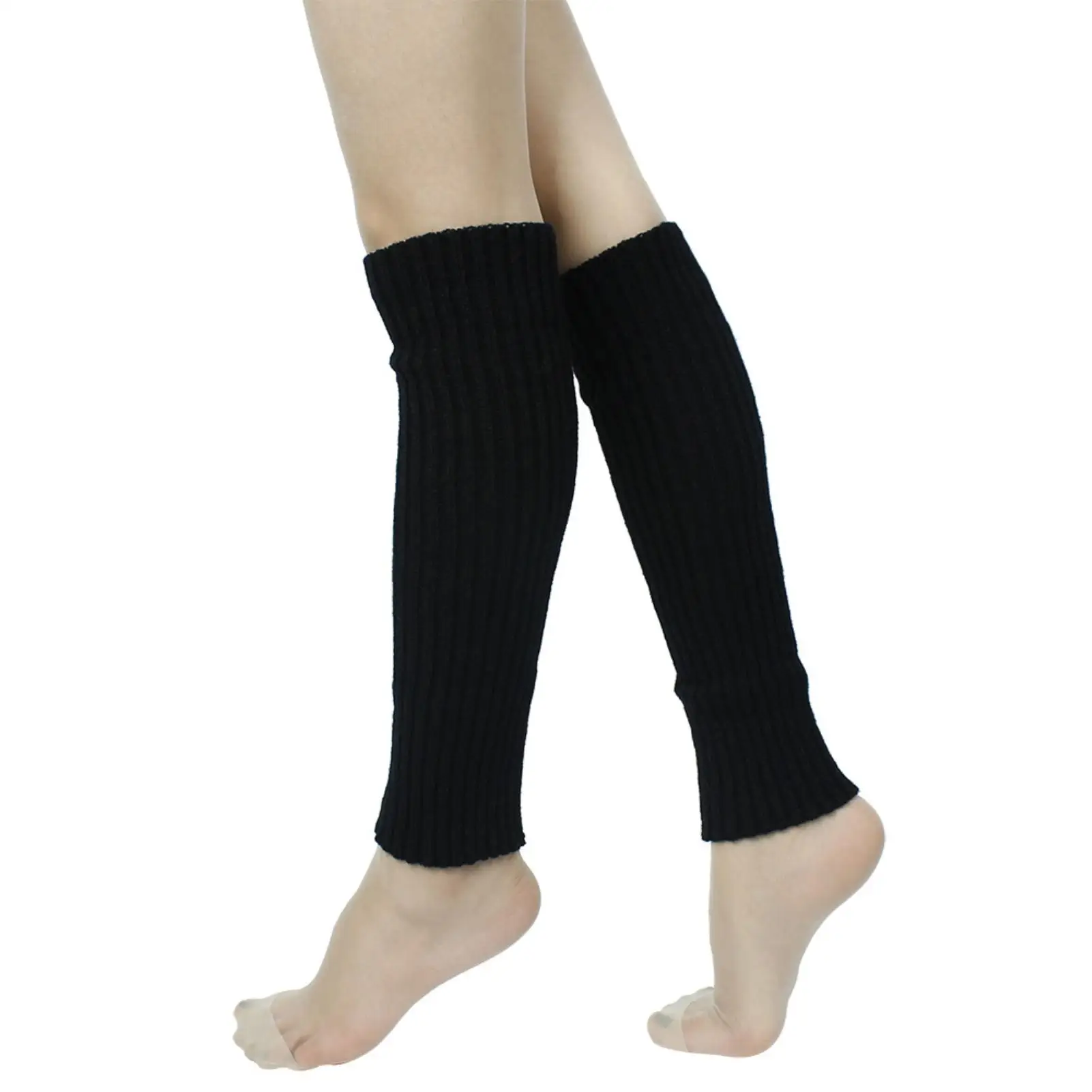 

1 Pair leg warmer socks women Fall Winter Sports Women Girls Ribbed Leg Warmers Knitted Socks for Party