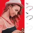 Беспроводные наушники HE05 для Lenovo BT V5.0, магнитные наушники с шейным ободом, Двойные стерео басы, спортивные наушники-вкладыши с шумоподавлением и микрофоном