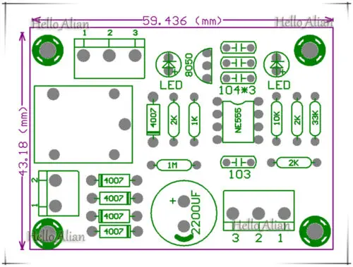 Модуль контроллера уровня жидкости 9-12 В переменного/постоянного тока датчик