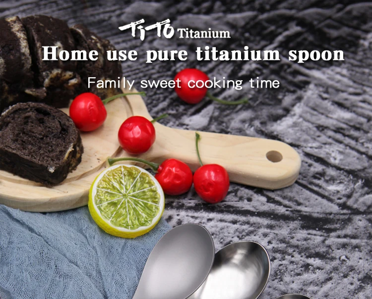 Тито для улицы, для кемпинга, титановый spork походная Ложка Вилка или Домашнее использование с тканевой сумкой Титановая Ложка