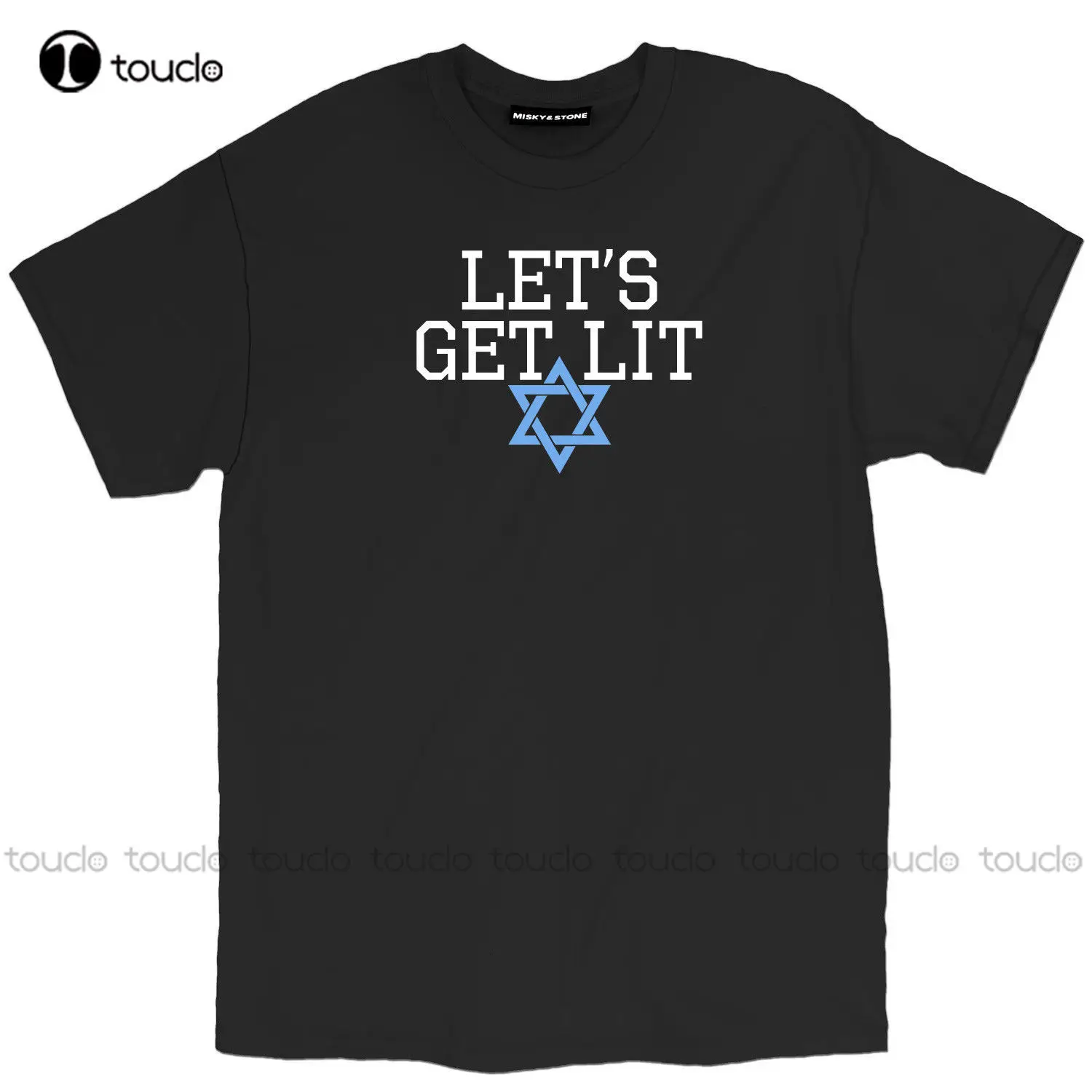 

Мужская футболка новейшая забавная свободная футболка с надписью Let Get Lit в стиле унисекс hanukka для отдыха футболка Базовая футболка на заказ ...