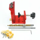 Алюминиевый косый Дырокол 9,0 мм, кондуктор для дюбеля, направляющая для сверления, для столярных работ, набор инструментов сделай сам